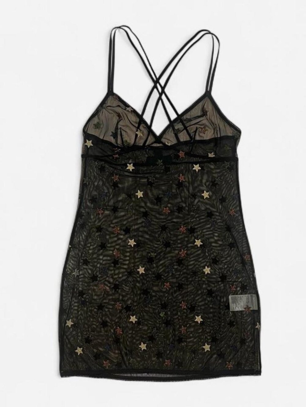 Mesh Star Print Dress
